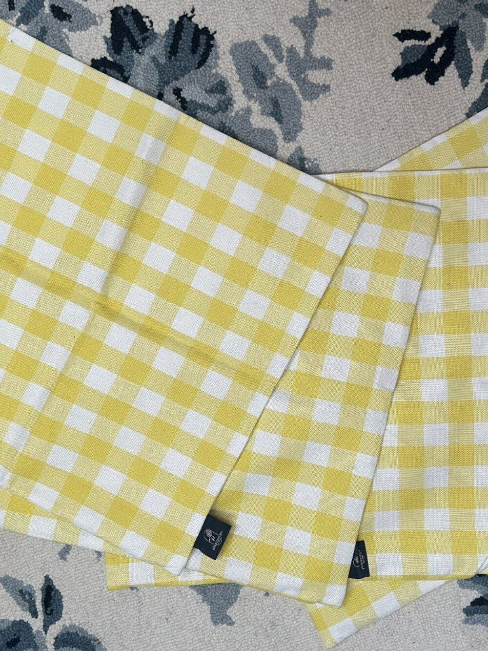 Set of 4 Gingham Throw Pillow Covers – 20x20"